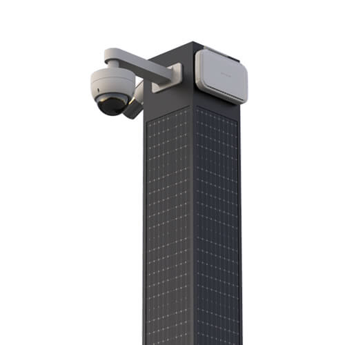 Mars-Solar Smart Pole Capable of deploying devices such as lamp head