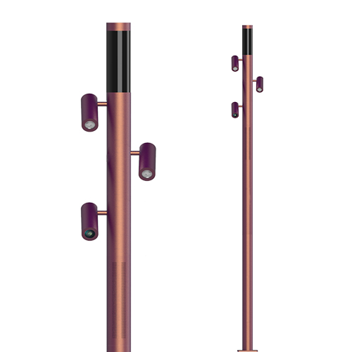 Smart Pole - Wifi+Two LED Spot Light+CCTV+PA Speaker